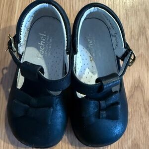 Rachel Infant Black Mary Jane Shoes - Real Leather/Made In Spain - Size 3